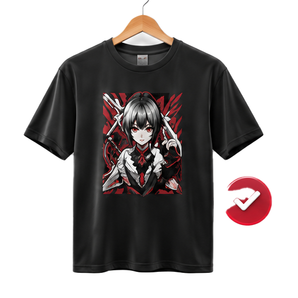 Printed t-shirt with licensed design, ready to sell