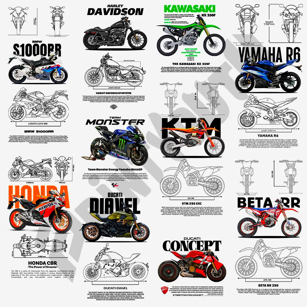 100+ png Premium Sports Bike T Shirt Design Bundle preview 2