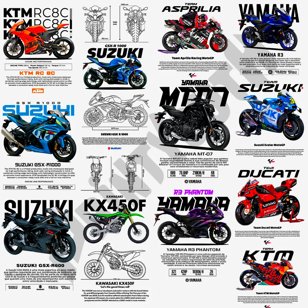 100+ png Premium Sports Bike T Shirt Design Bundle preview 4