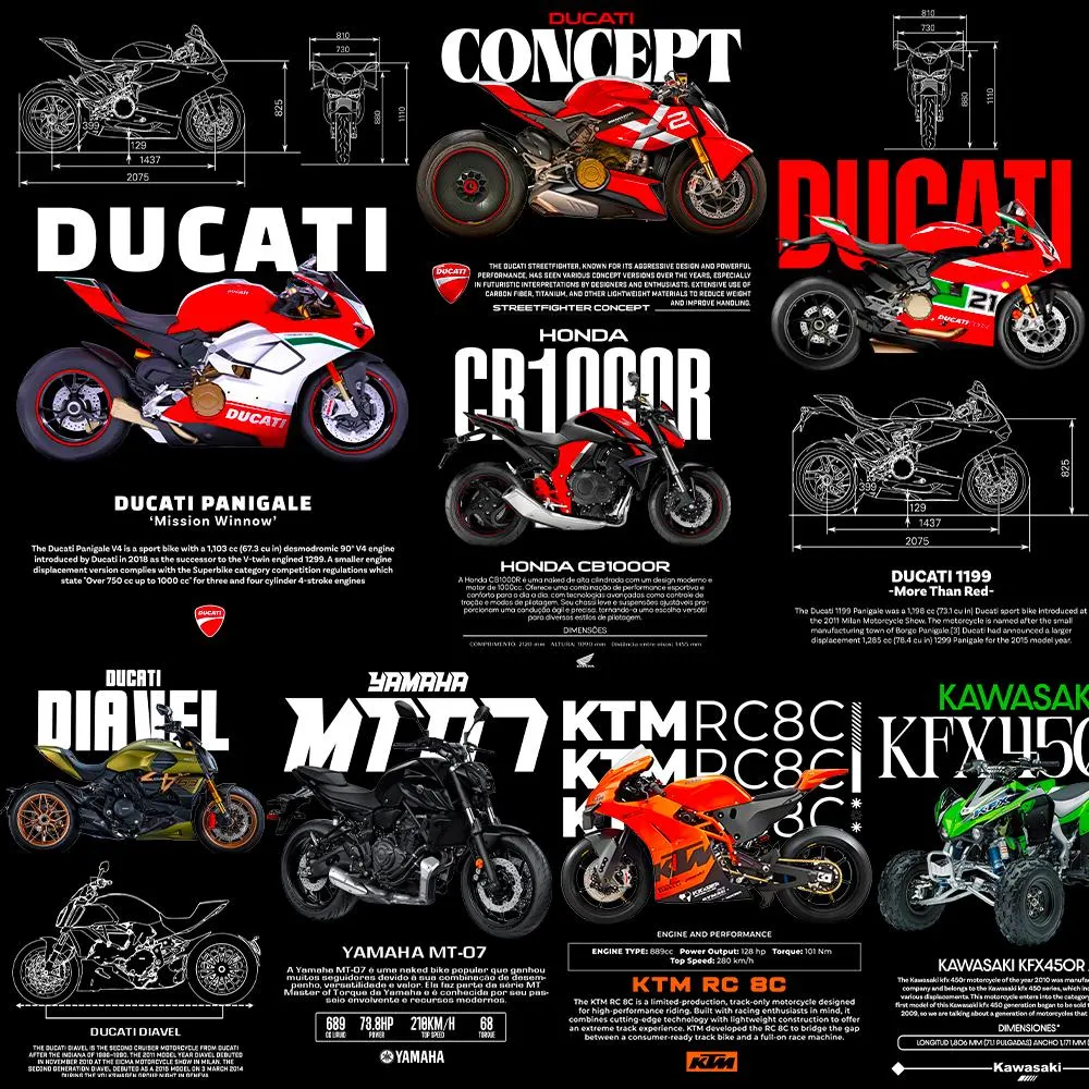 100+ png Premium Sports Bike T Shirt Design Bundle preview 9