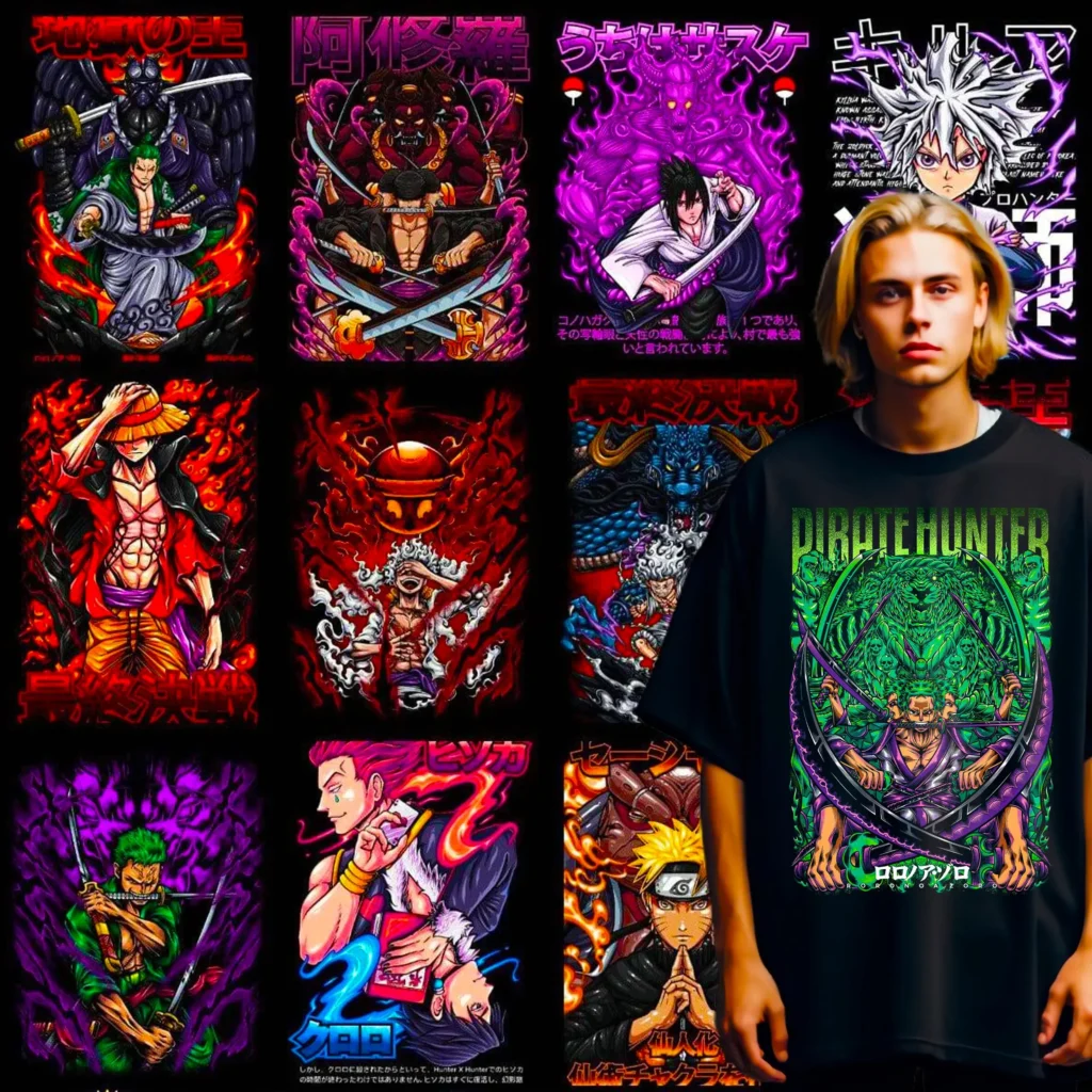 10,000+ Anime T Shirt Design Bundle v2 preview 7