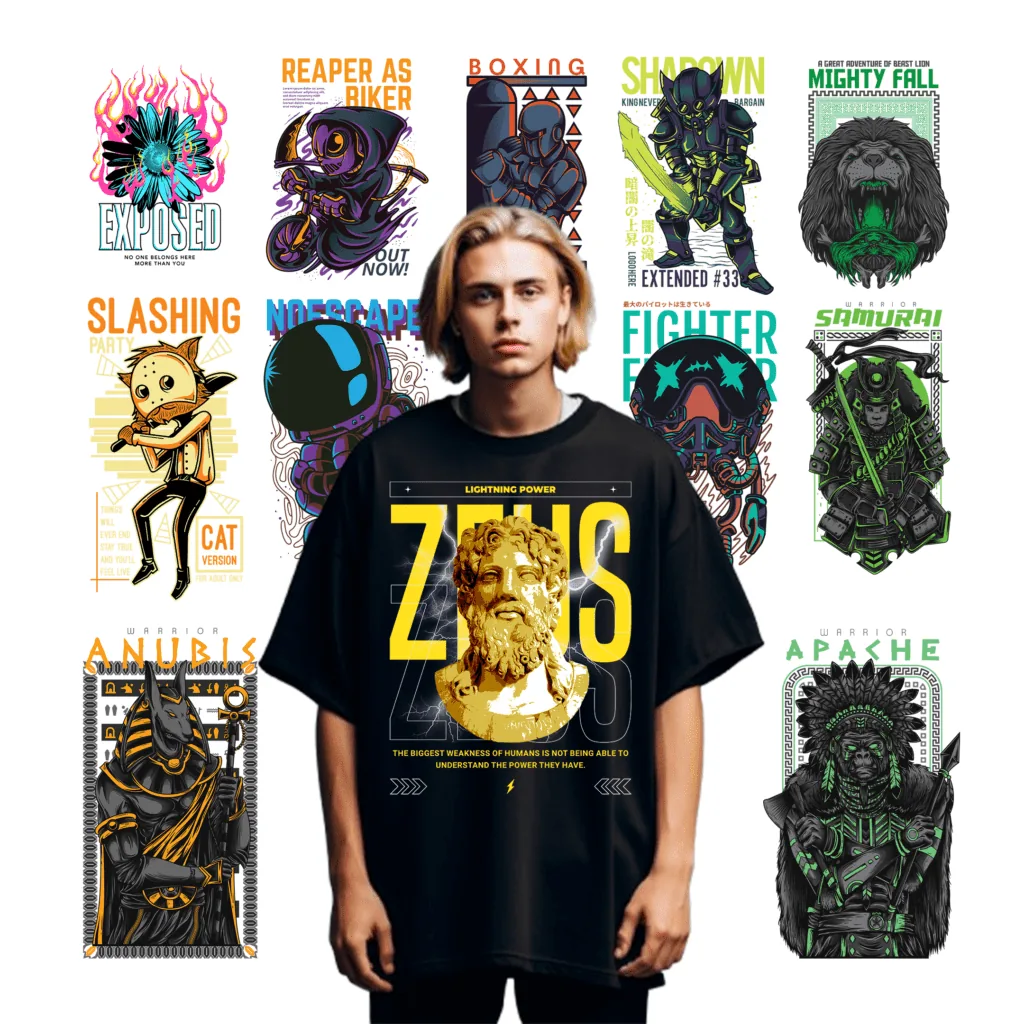1100+ StreetWear T-Shirt Design preview 3