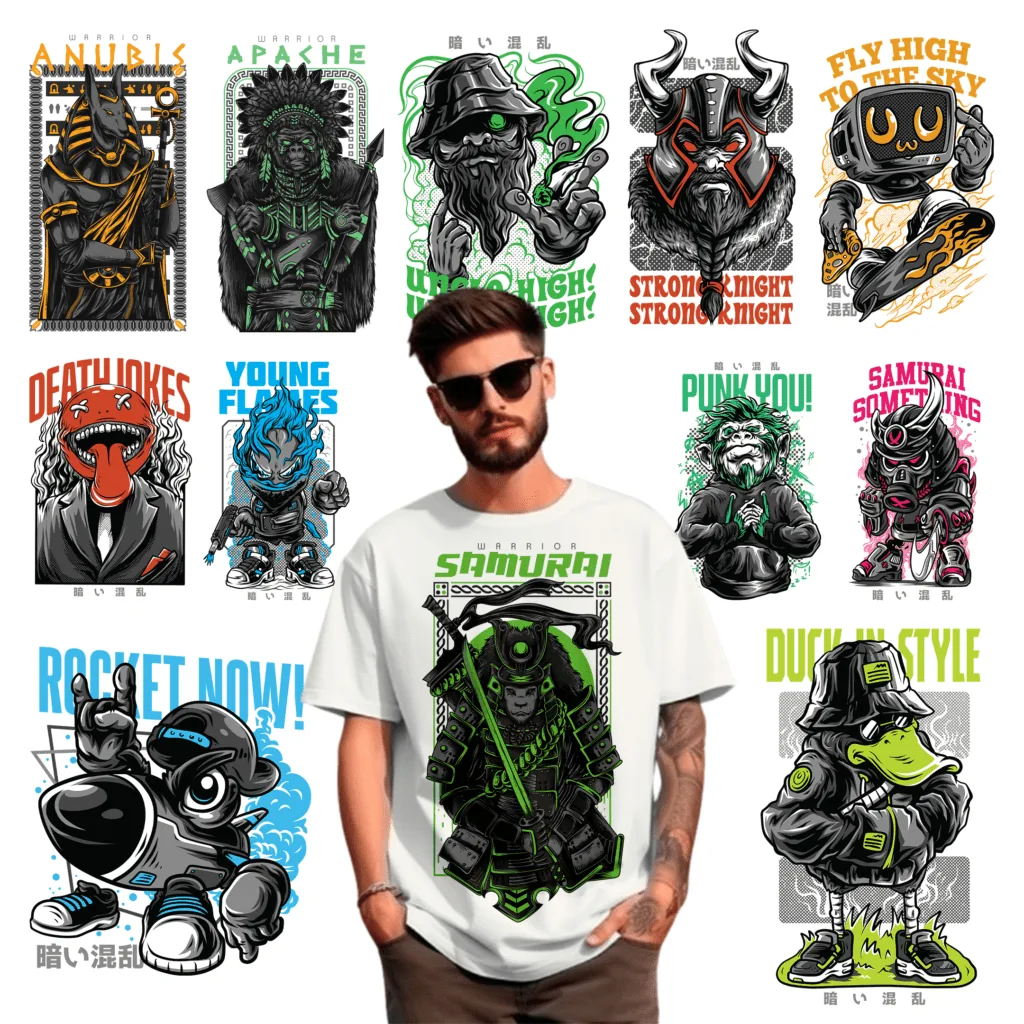 1100+ StreetWear T-Shirt Design preview 4
