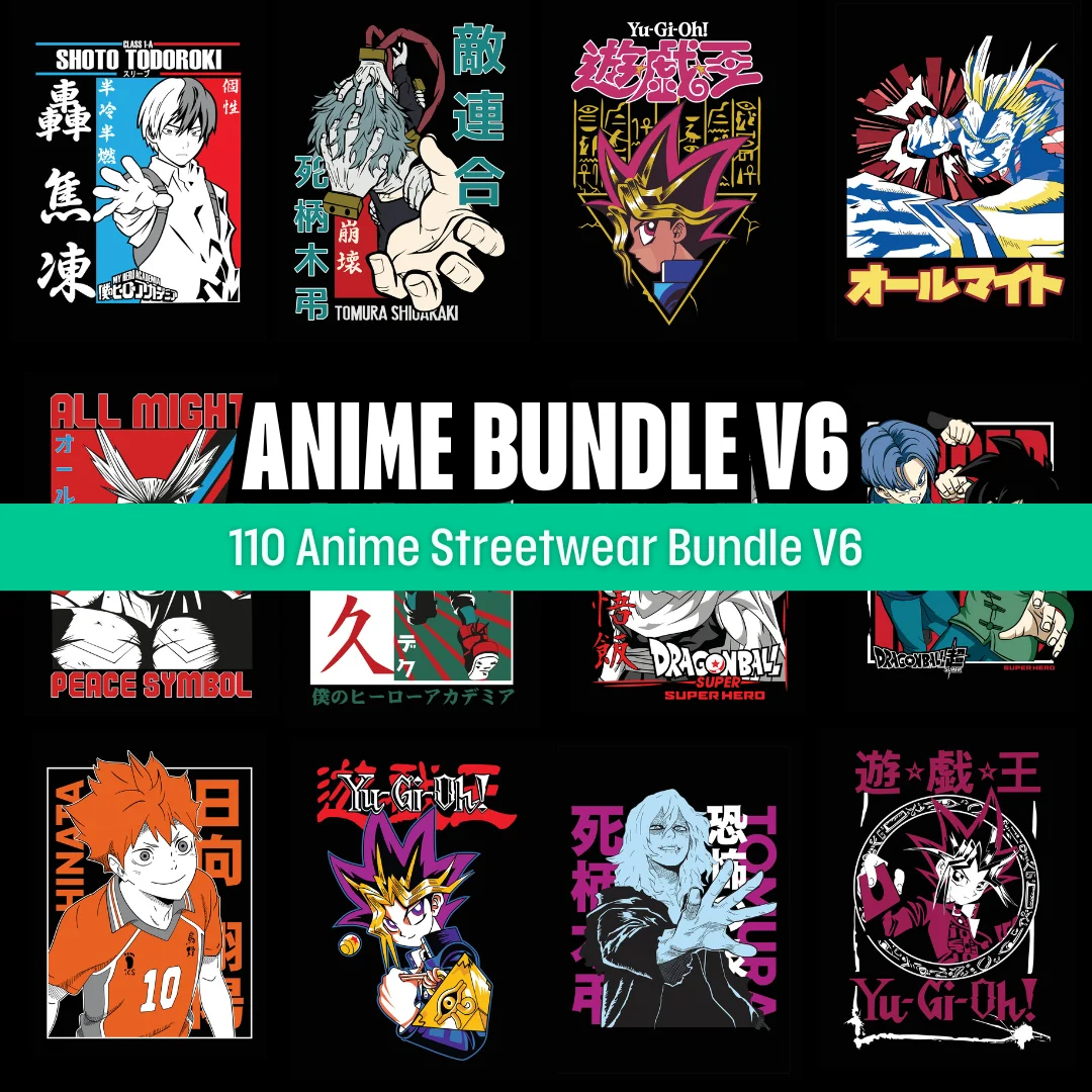 12,500+ Anime Tshirt Design Bundle 2026 preview 25