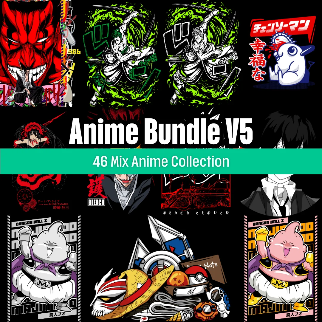 12,500+ Anime Tshirt Design Bundle 2026 preview 22