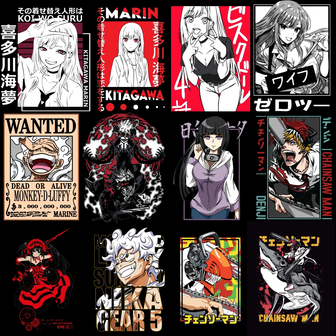 12,500+ Anime Tshirt Design Bundle 2026 preview 18