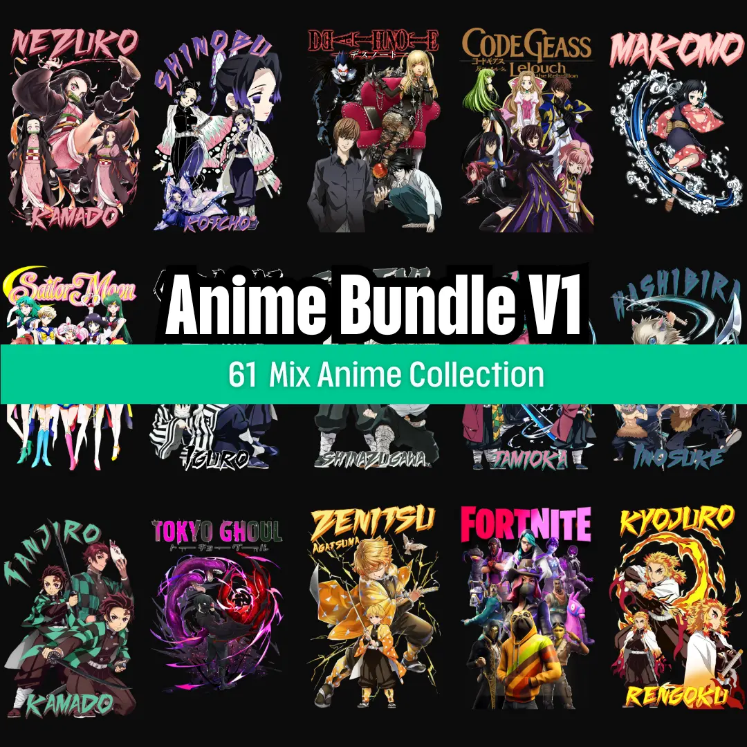 12,500+ Anime Tshirt Design Bundle 2026 preview 48