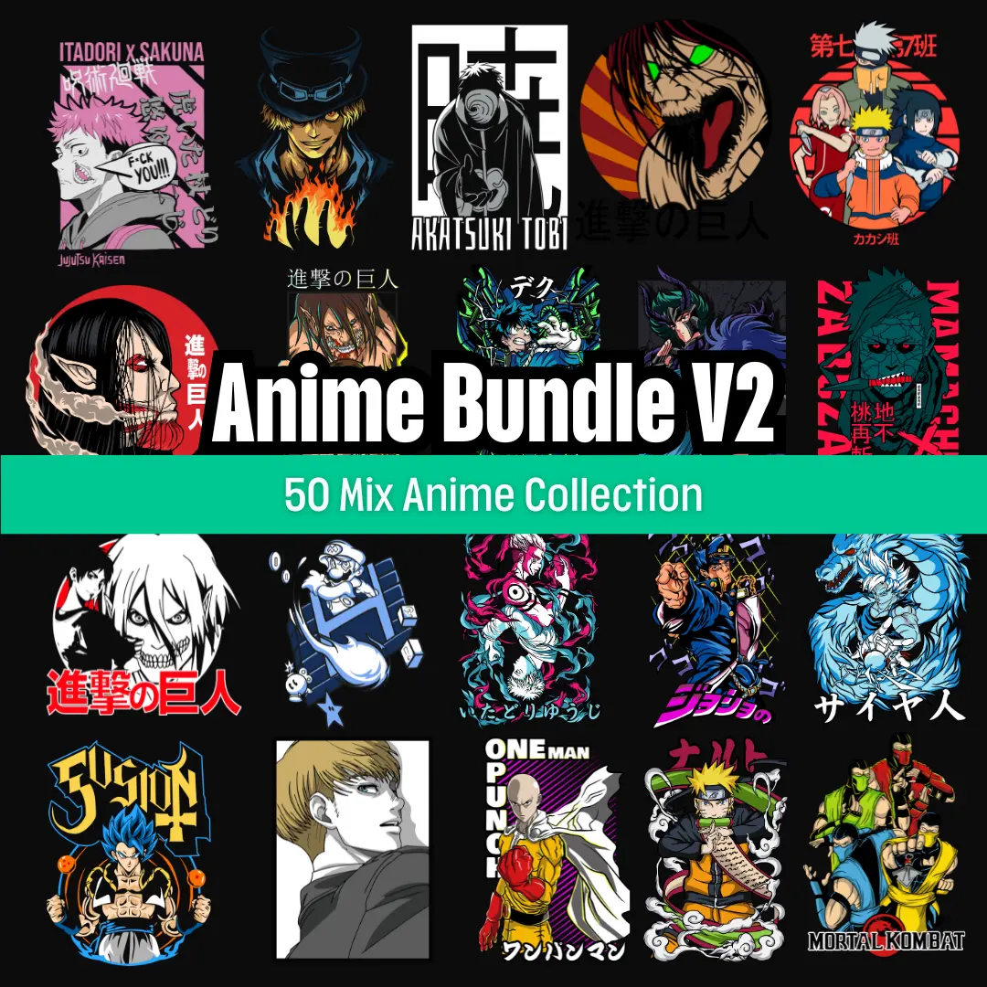 12,500+ Anime Tshirt Design Bundle 2026 preview 26