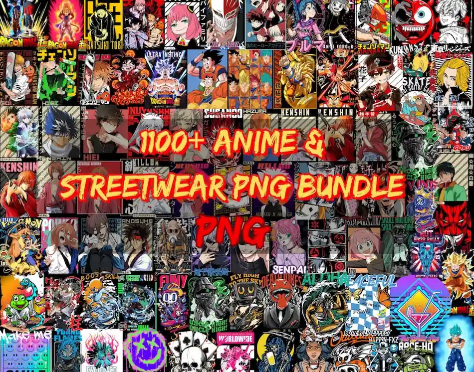 12,500+ Anime Tshirt Design Bundle 2026 preview 53