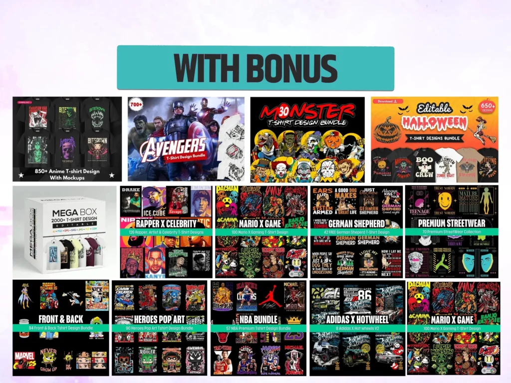 15,000+ Anime, Graffiti, Streetwear Design Bundle preview 3