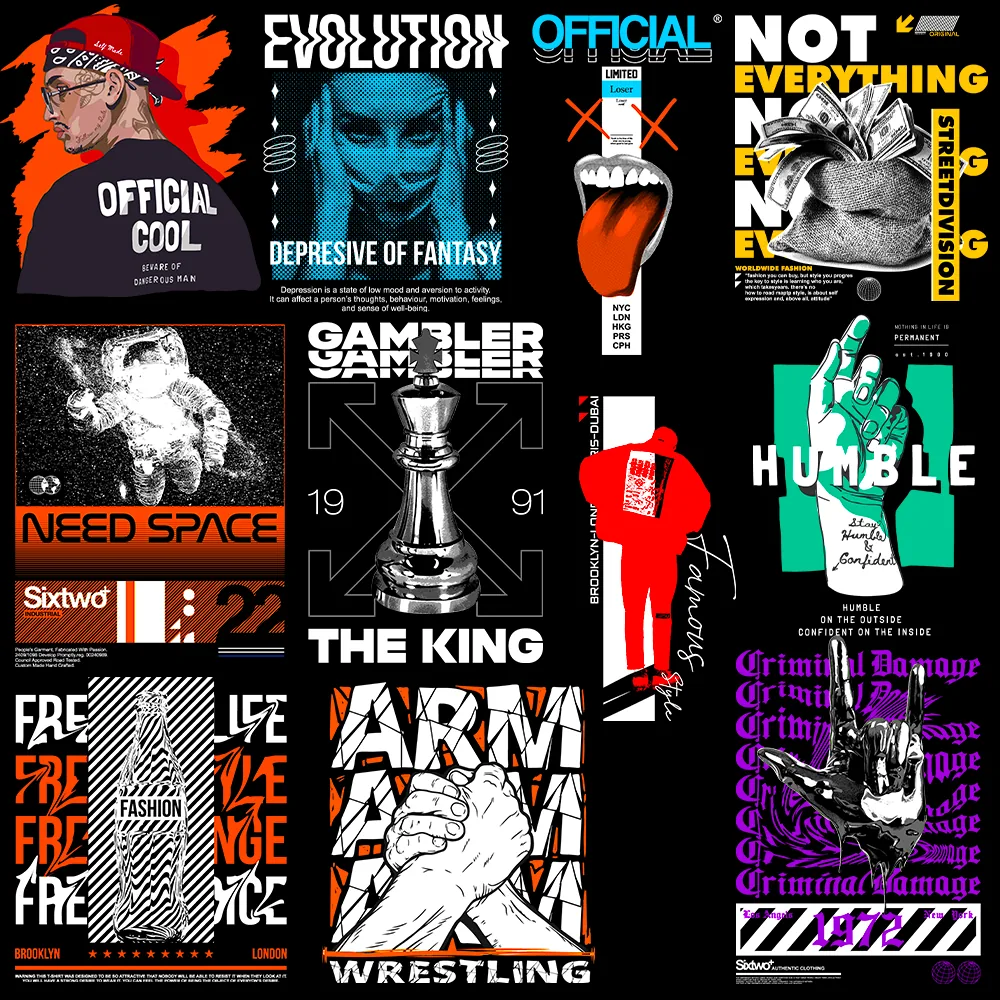 200+ Premium Streetwear Design Bundle preview 3