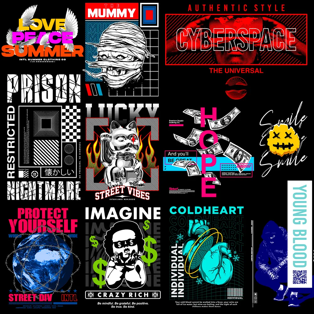 200+ Premium Streetwear Design Bundle preview 4