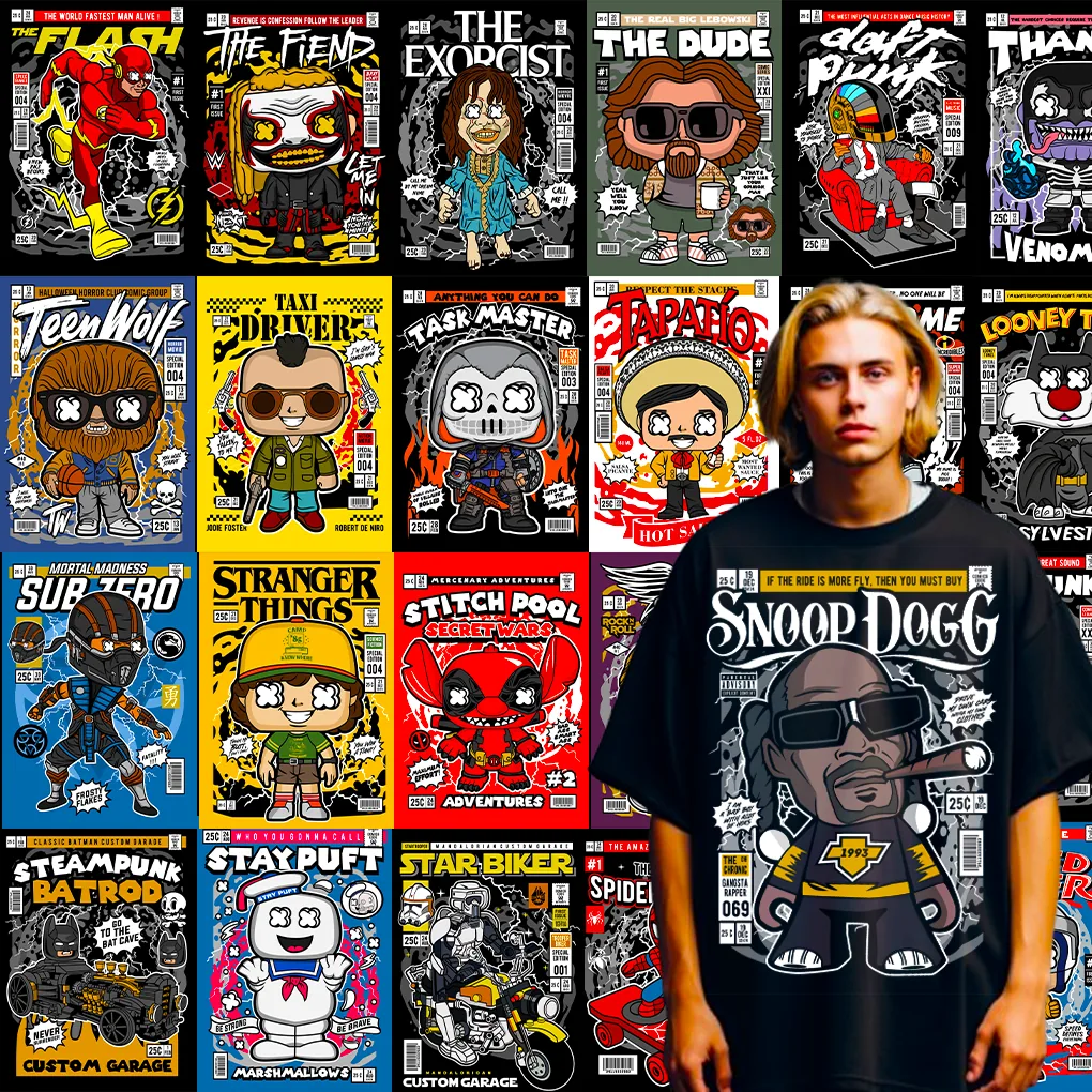 200+ Pop Art Design Bundle preview 8