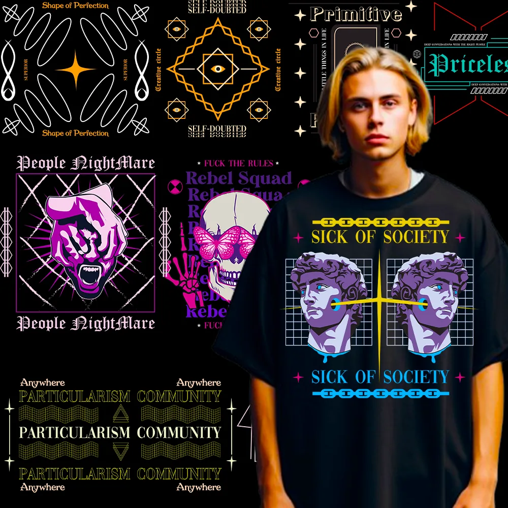 50+ Unique Urban Streetwear Tshirt Design Bundle preview 6