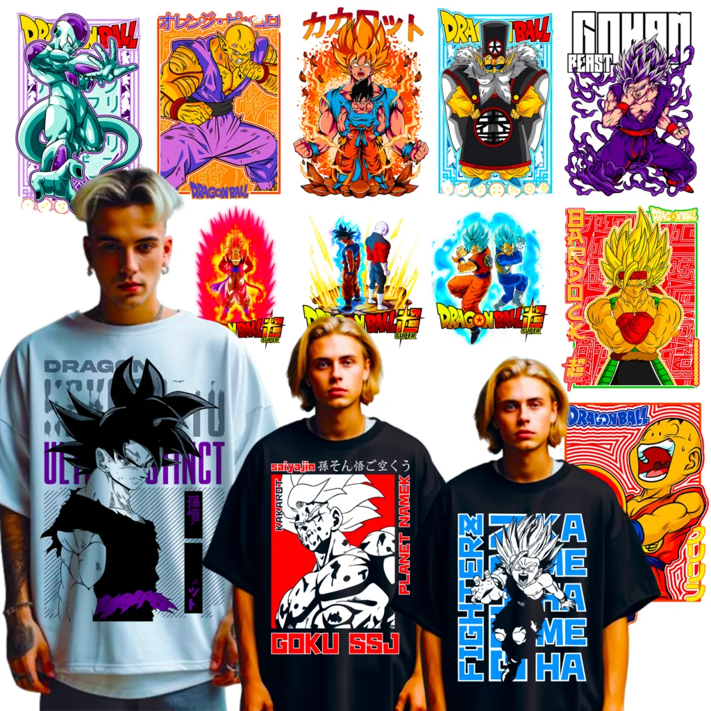 500+ Premium Dragon Ball-Z T-Shirt Design preview 4