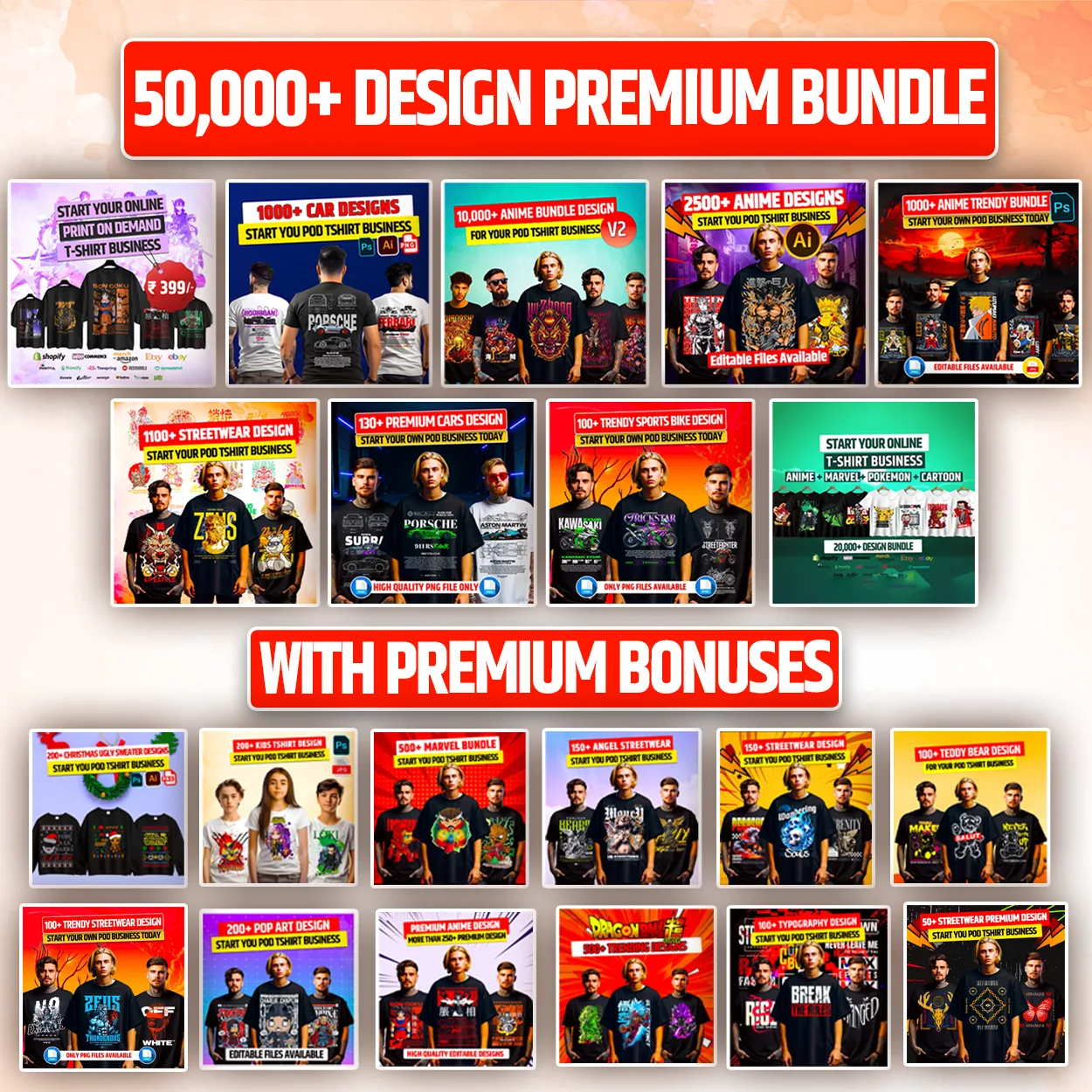 The Whole Shop Bundle For POD Business preview 6