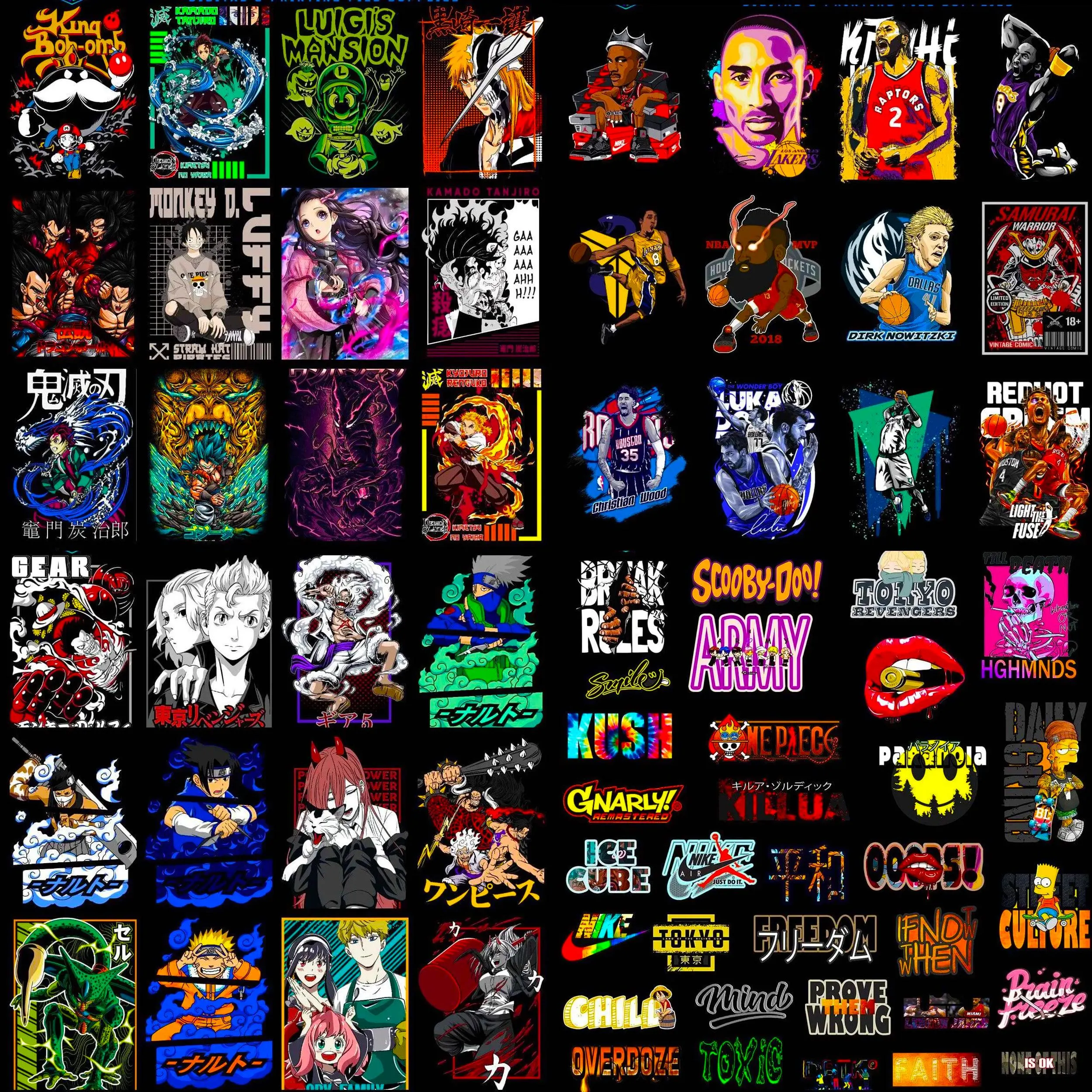 Unlimited Anime Bundle for POD preview 41