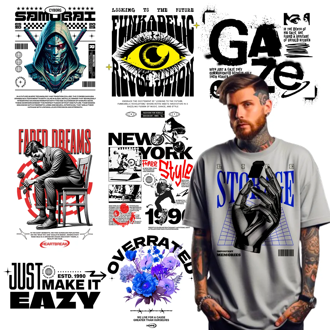 Unlimited Editable Streetwear Art Bundle preview 3
