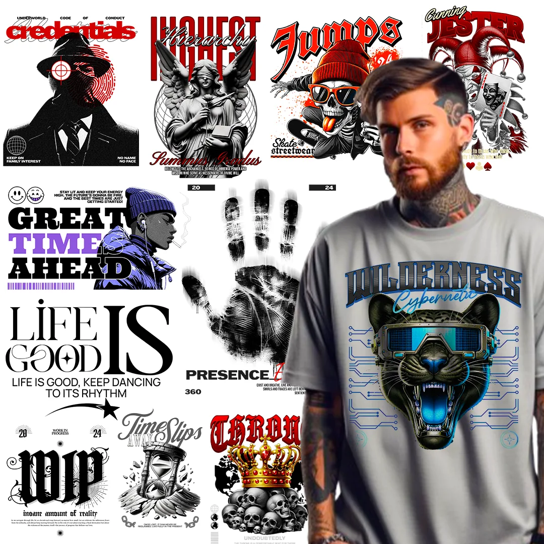 Unlimited Editable Streetwear Art Bundle preview 4