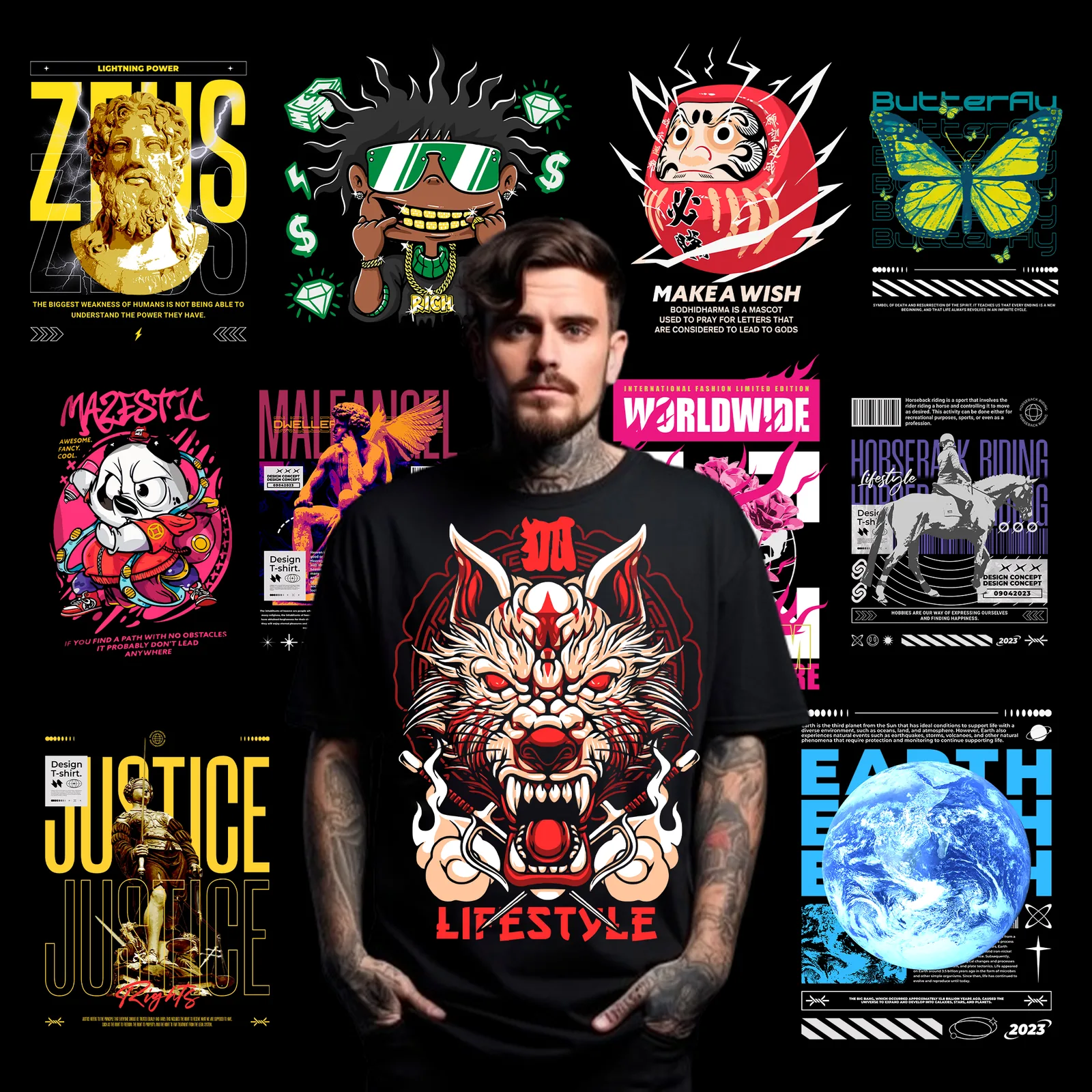 Unlimited Editable Streetwear Art Bundle preview 29