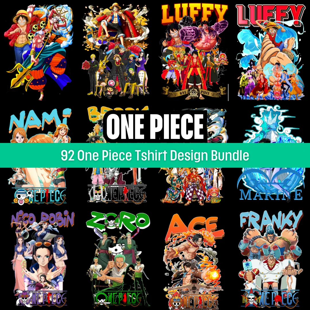 92-One-Piece-Tshirt-Design-Bundle