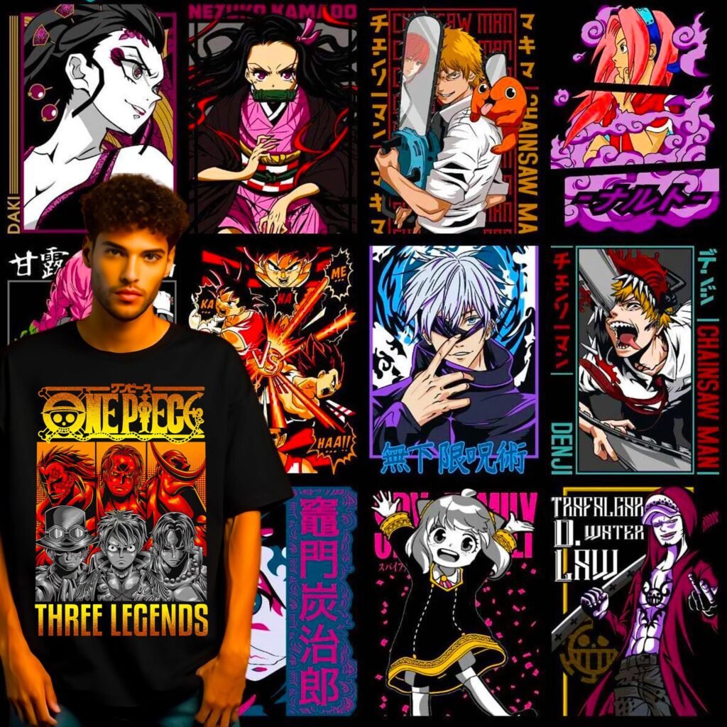 Premium Anime Design Bundle Version2 For Your POD Tshirt Business Demo 2