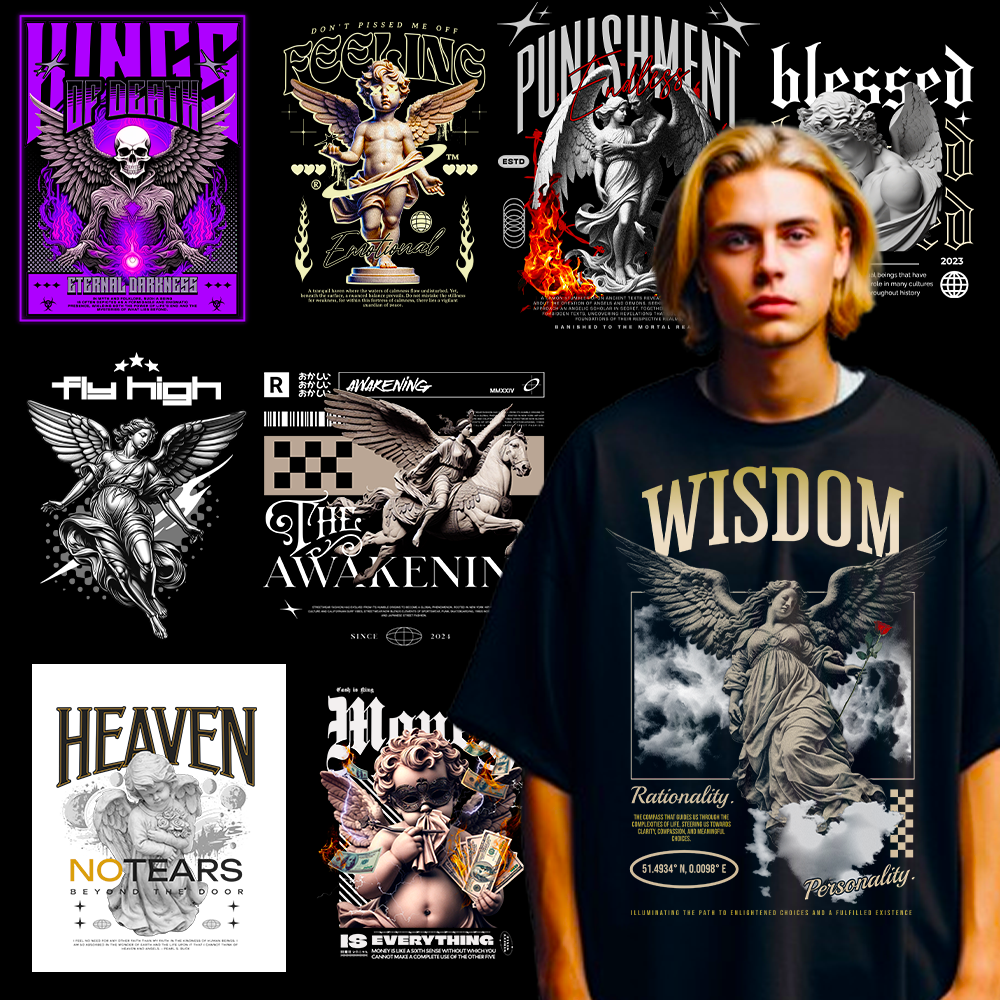 Angel StreetWear Bundle Design For Your POD Tshirt Business Demo 3