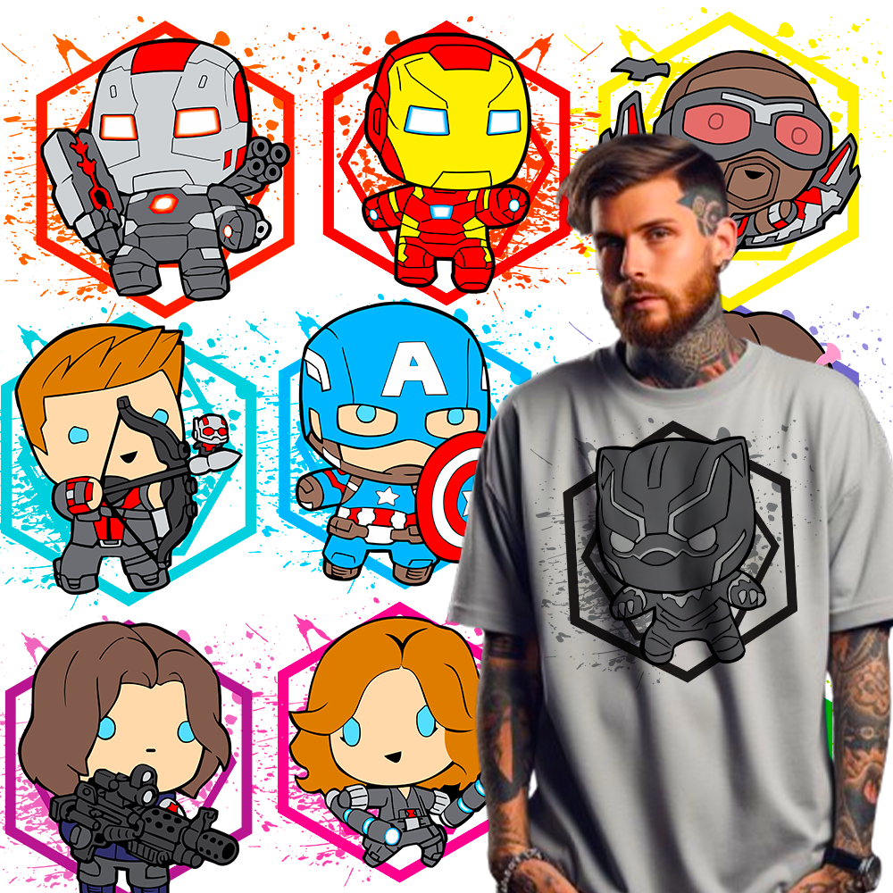 Marvel Tshirt Design Bundle for POD Business Demo 2