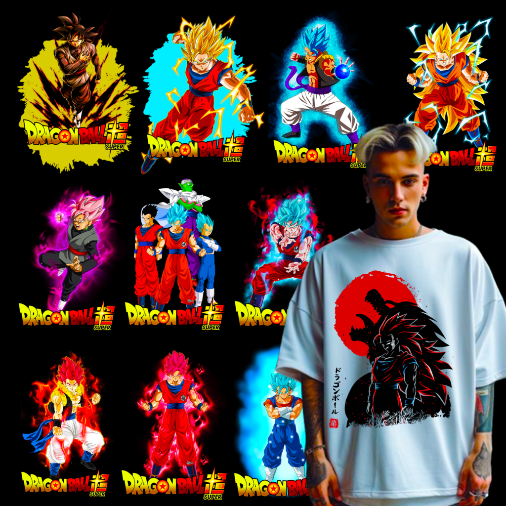 Drazon Ball-Z Tshirt Design Bundle for Tshirt POD Business Demo 3