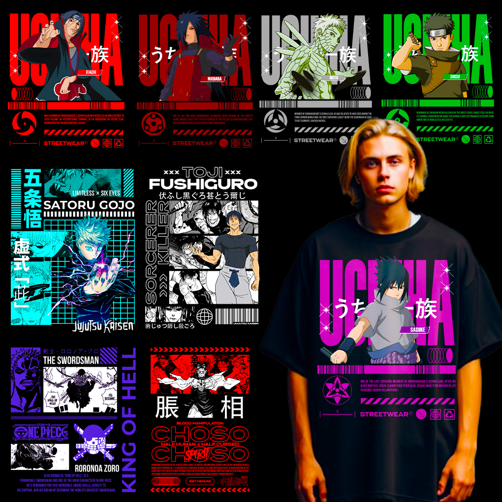 250+ Premium Anime Design Bundle for Your POD Business Demo 1