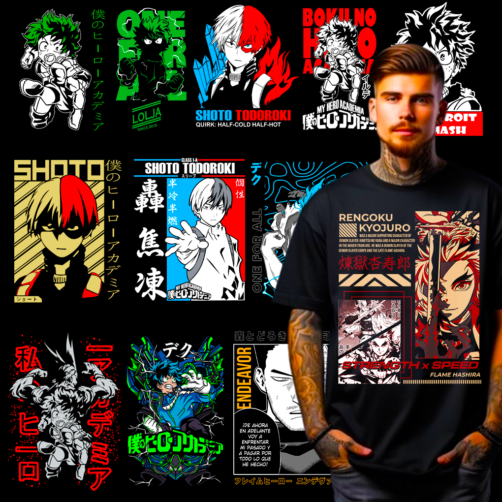 250+ Premium Anime Design Bundle for Your POD Business Demo 5