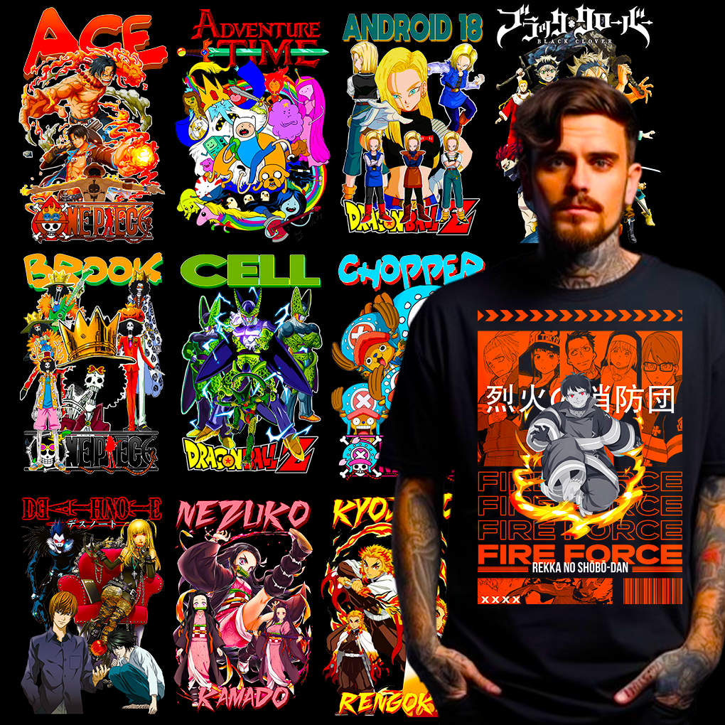 250+ Premium Anime Design Bundle for Your POD Business Demo 6