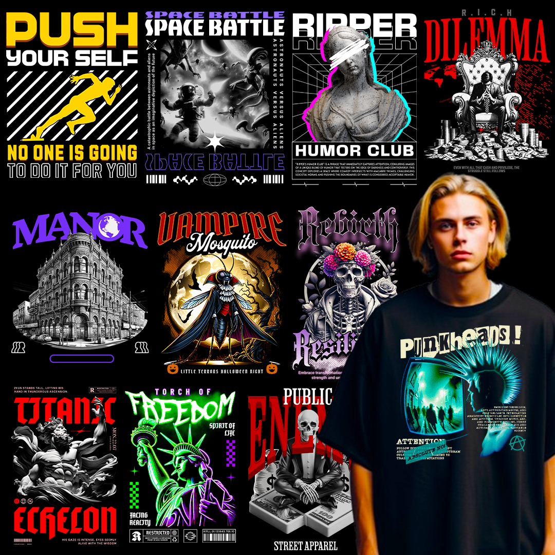 150+ Premium Streetwear Bundle Design for Your POD Business Demo 5