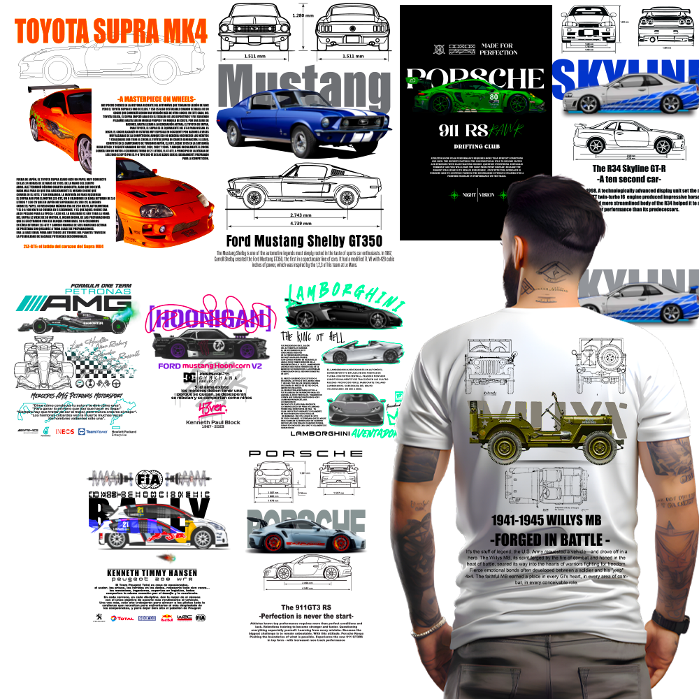 1000 Car Design Bundle for Your Tshirt POD Business Demo 6