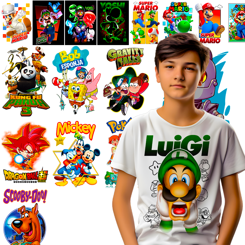 Kids Cartoon Tshirt Design Bundle for Your POD Business Demo 6