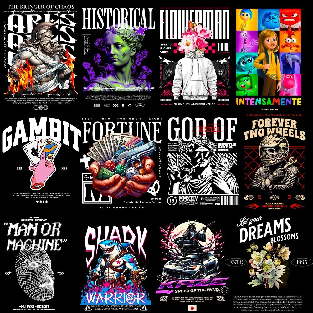 100+ Premium Streetwear T-Shirt Design Bundle, Urban Streetstyle, Pop Culture, Urban Clothing, T-Shirt Print Design, Shirt Design Demo 1