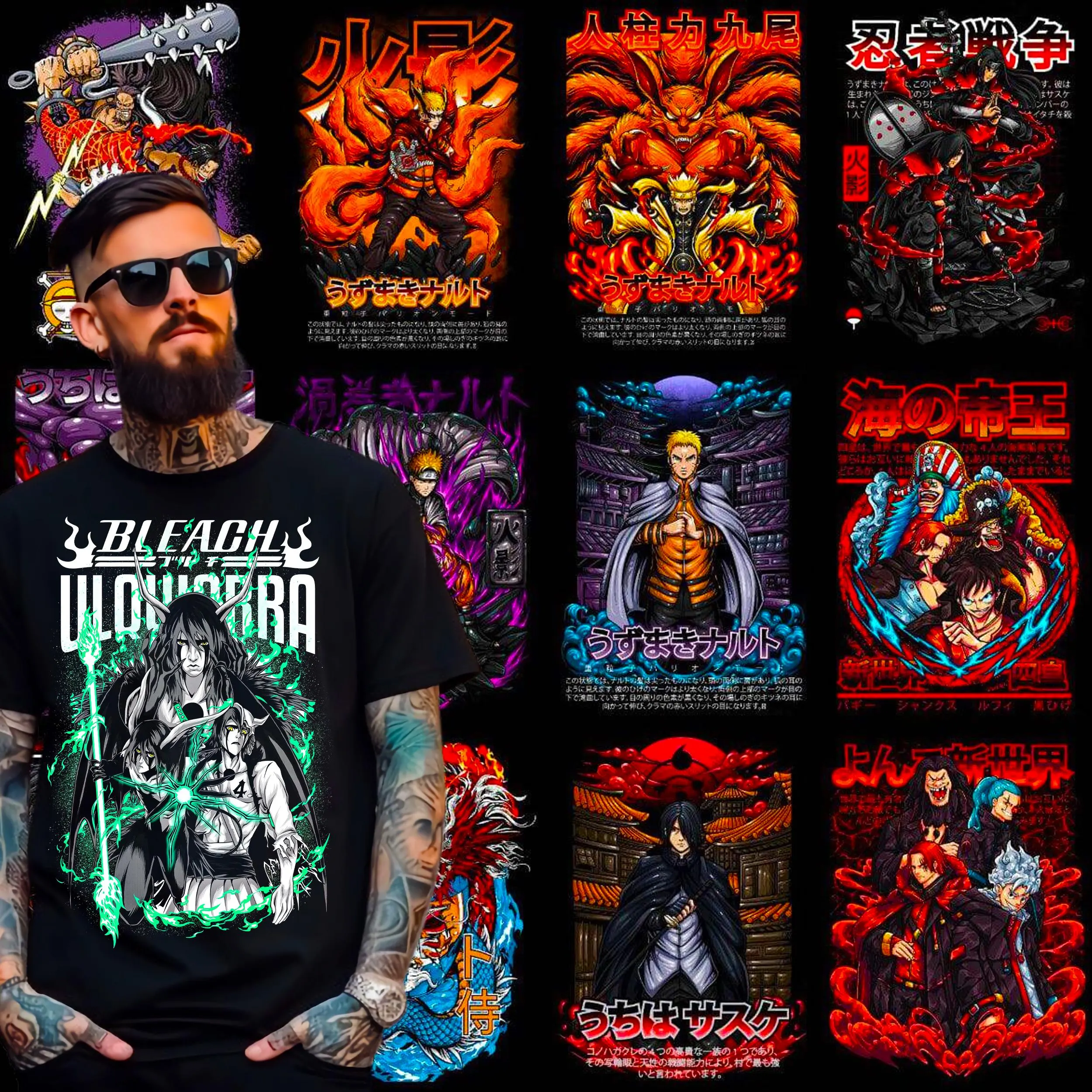 10,000+ Anime T Shirt Design Bundle V2, Colorful Tshirt Designs, TShirt Sublimation Bundle, TShirt Designs For Men & Woman, Digital Download Demo 1