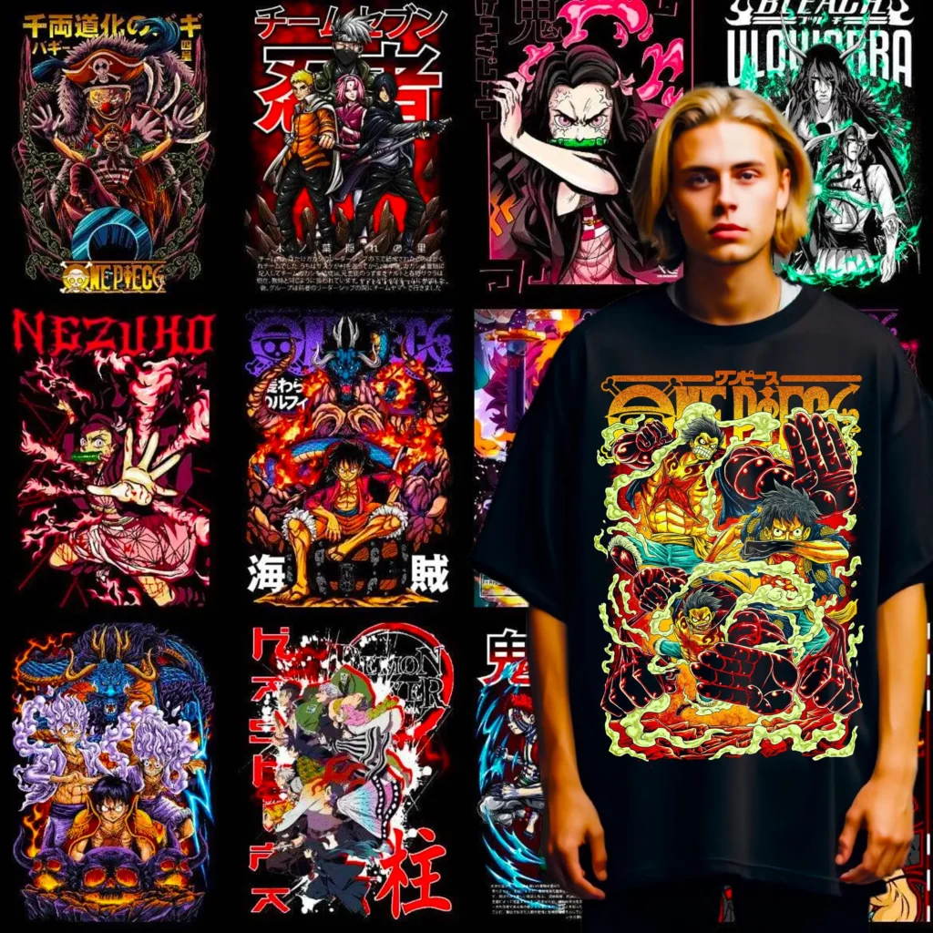 10,000+ Anime T Shirt Design Bundle V2, Colorful Tshirt Designs, TShirt Sublimation Bundle, TShirt Designs For Men & Woman, Digital Download Demo 4