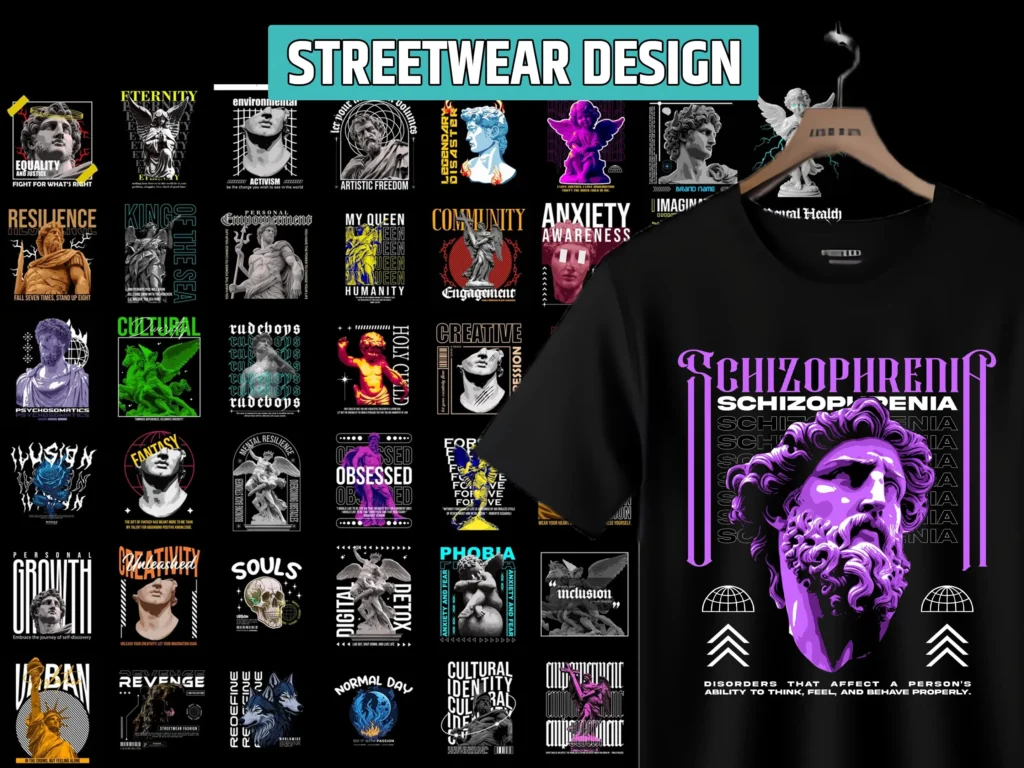 15,000+ Anime, Graffiti, Streetwear T Shirt Design Bundle, T Shirt Sublimation Bundle, T Shirt Designs For Men & Woman, Digital Download Demo 2