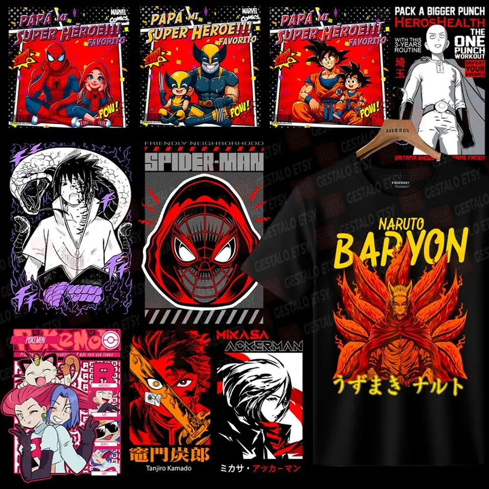 20,000 Premium Anime Design Bundle for Your Tshirt POD Business Demo 6