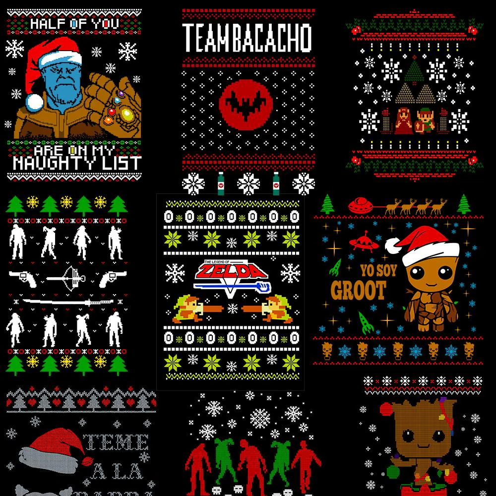 200+ Christmas Ugly Sweater Designs PNG AI | Festive Digital Download Bundle for T-Shirts, Cards & More | Instant Download Demo 1