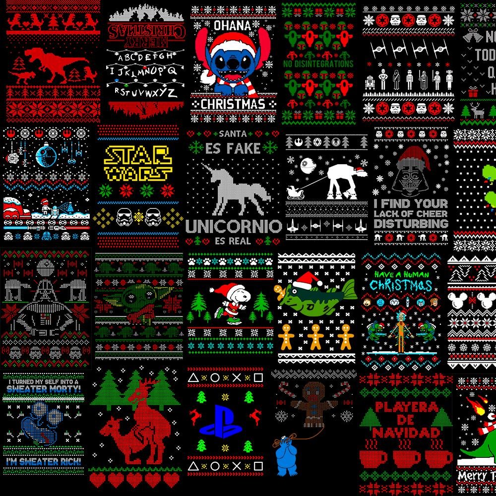 200+ Christmas Ugly Sweater Designs PNG AI | Festive Digital Download Bundle for T-Shirts, Cards & More | Instant Download Demo 2