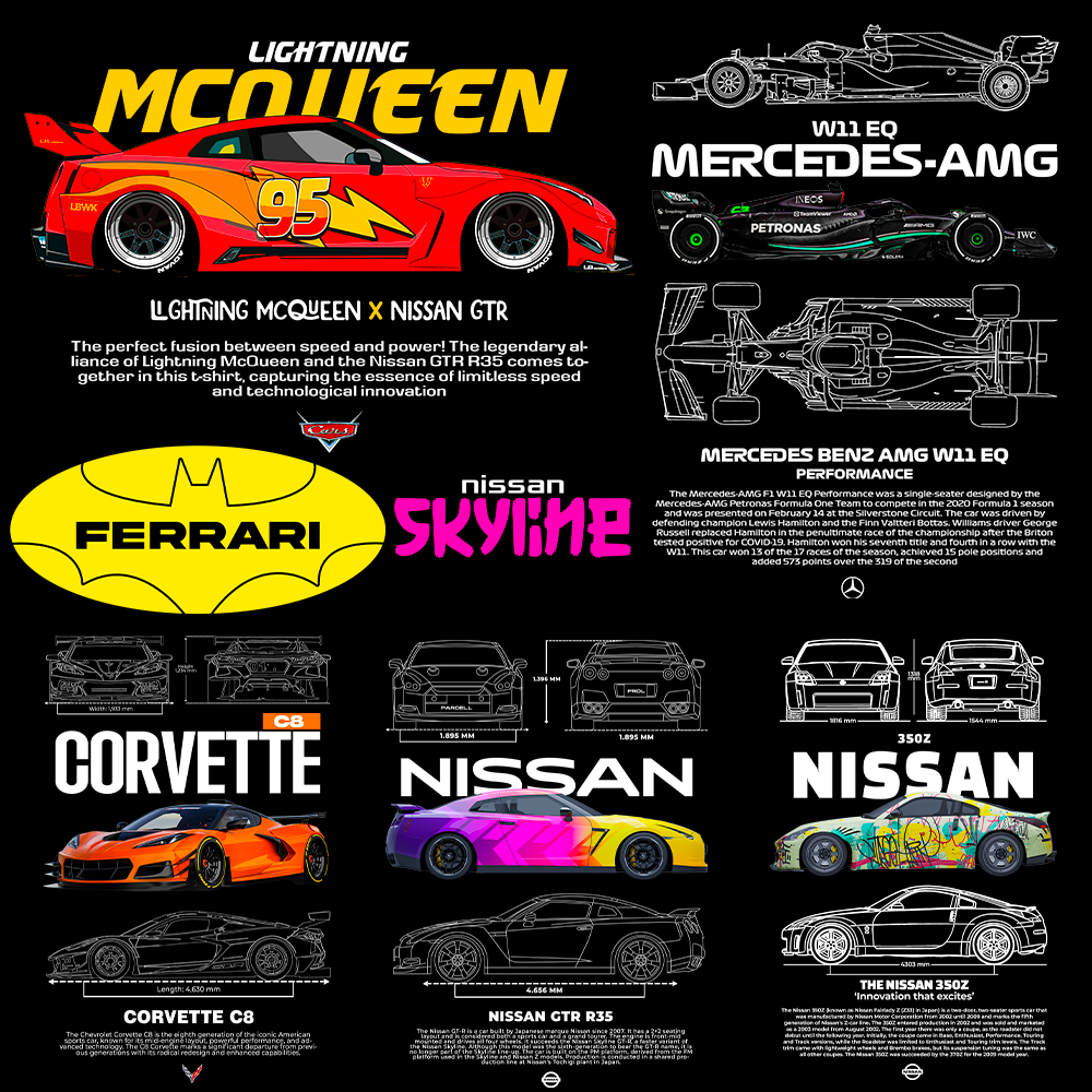 150+ Car Design Bundle v3 for your Tshirt POD Business Demo 6
