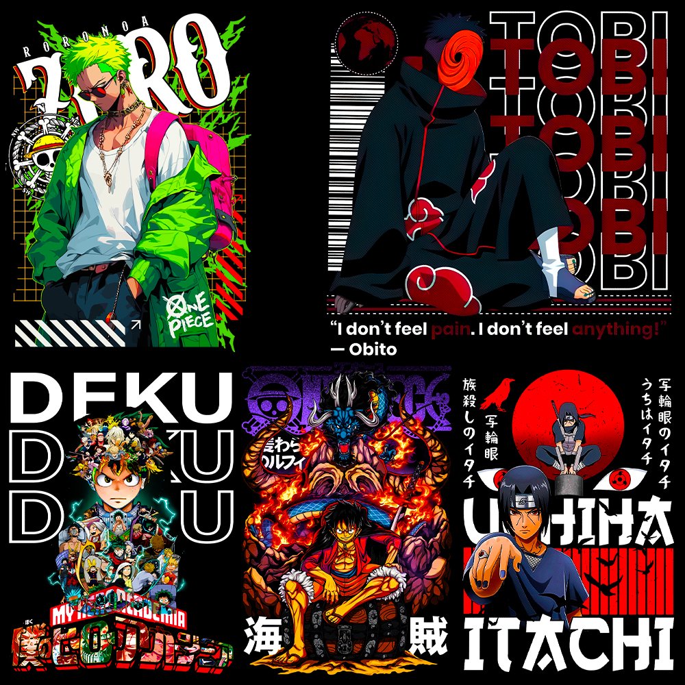15+ Anime Design Bundle for POD Business 03