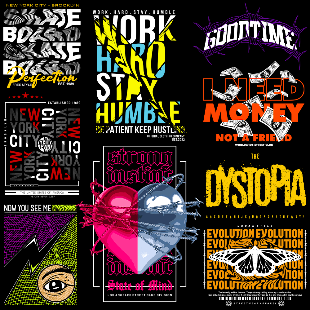 200+ Streetwear Design Bundle for POD Business 2