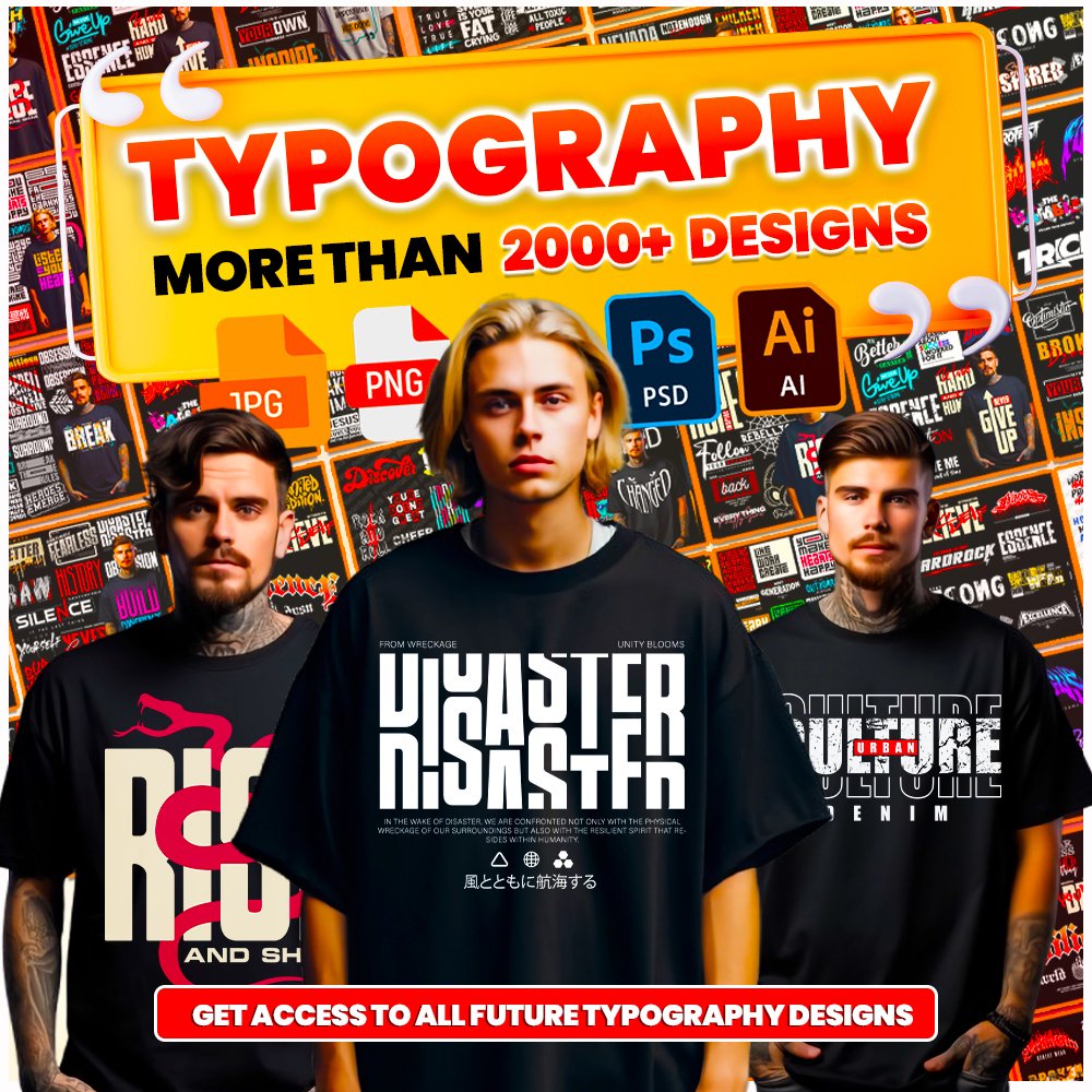 Typography Design Bundle for POD Business
