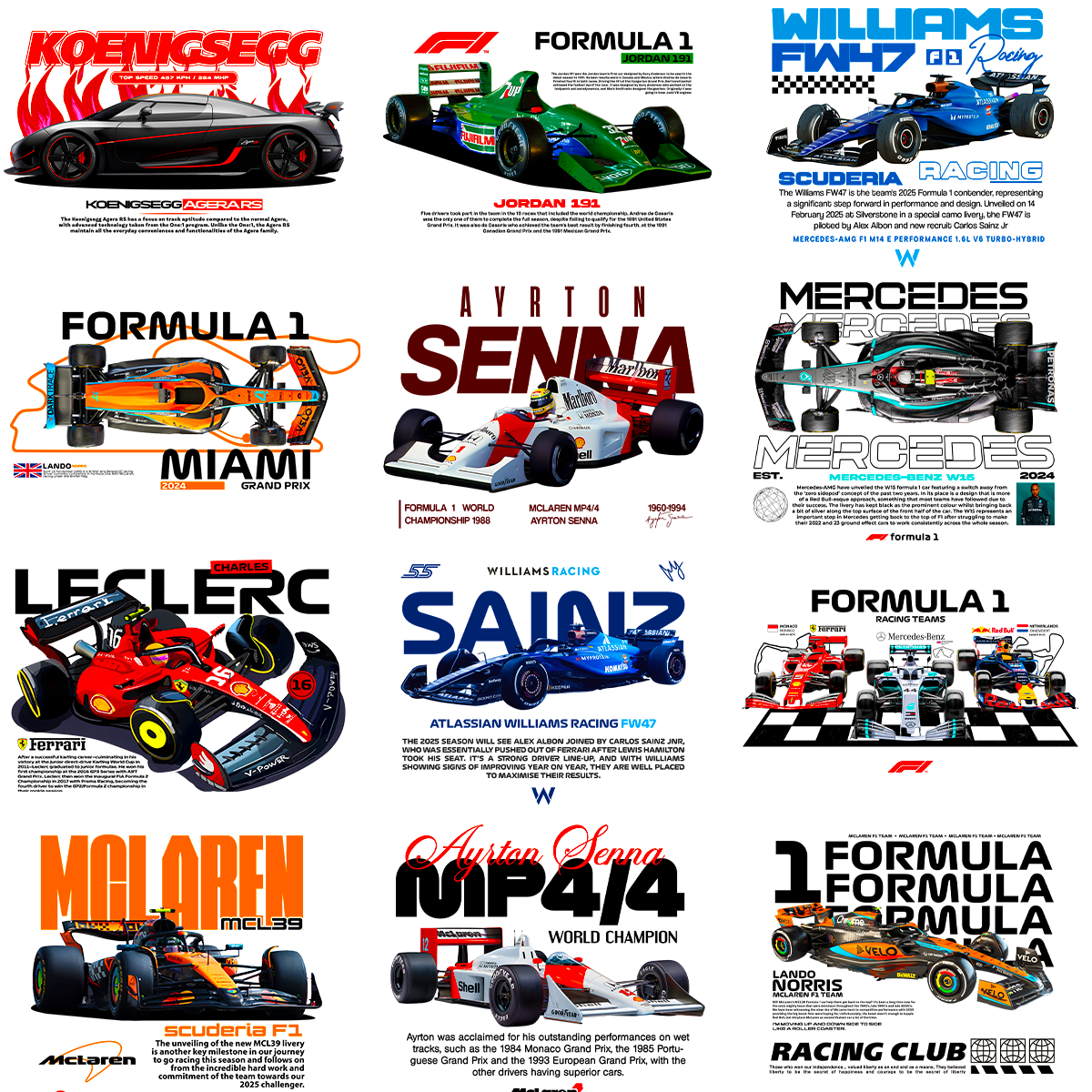 150+ Formula Car Bundle POS Business 05