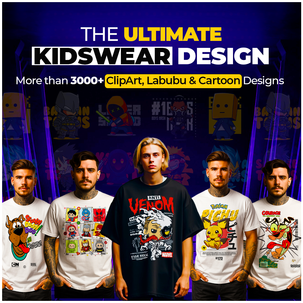 3000+ Kidswear Design Bundle for POD Business Main