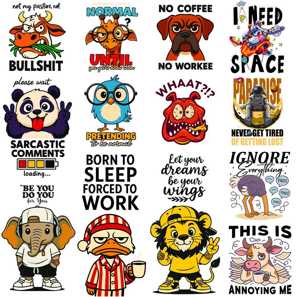 250+ Sarcastic Streetwear Bundle for POD Business 02