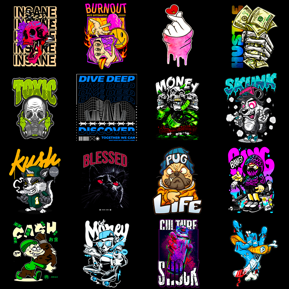 250+ Sarcastic Streetwear Bundle for POD Business 03